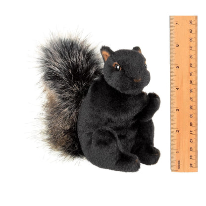 7" Squirrel Acorn Black