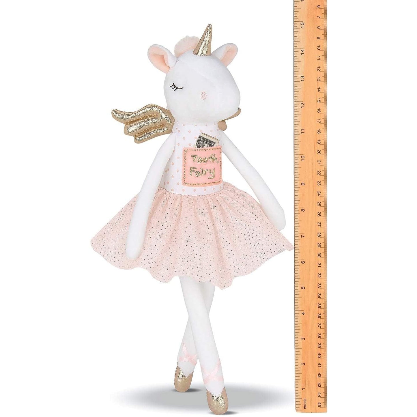 14" Ballerina Tooth Fairy Unicorn Doll, Twinkles
