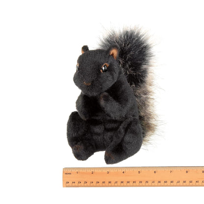 7" Squirrel Acorn Black