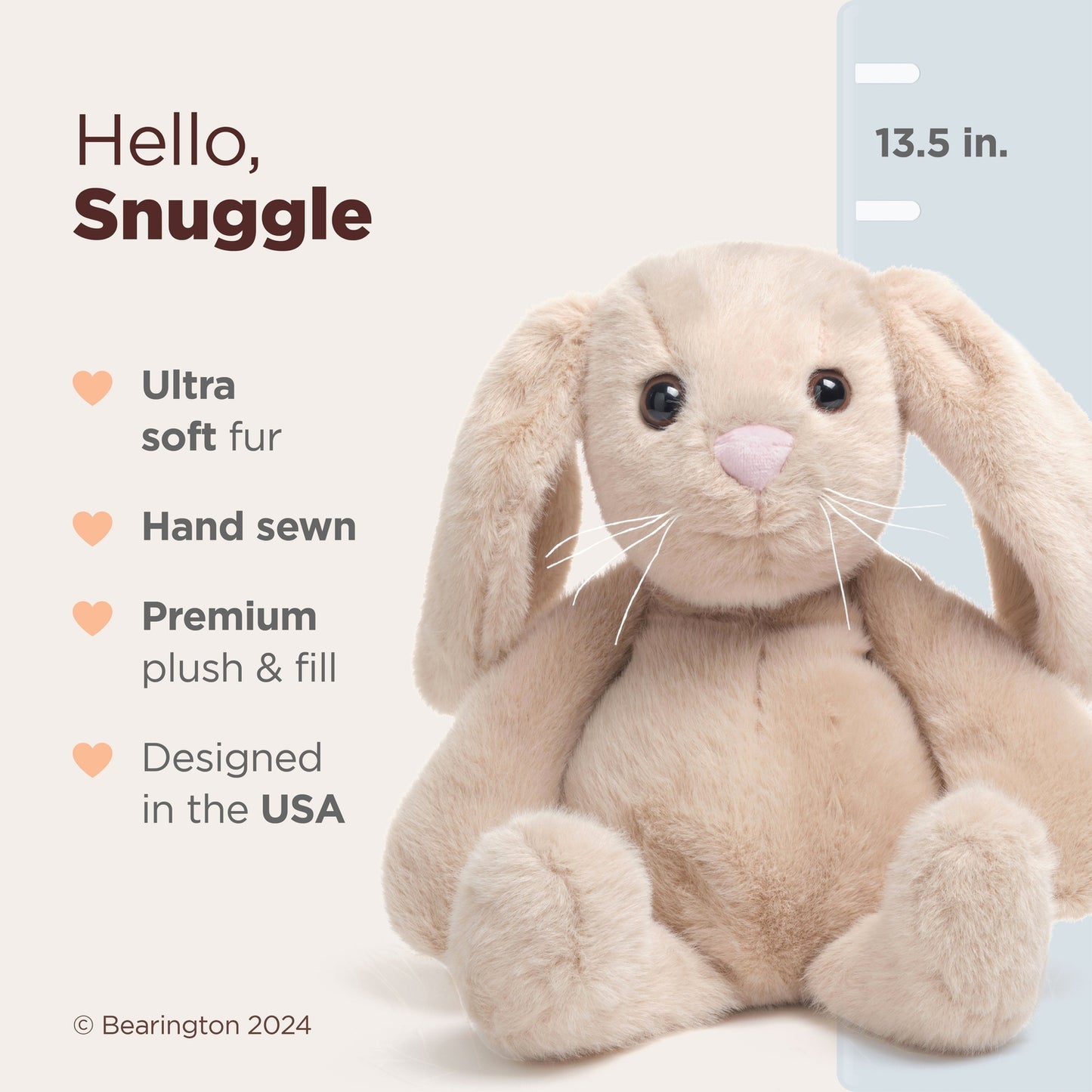 13.5" Snuggle Bunny Tan