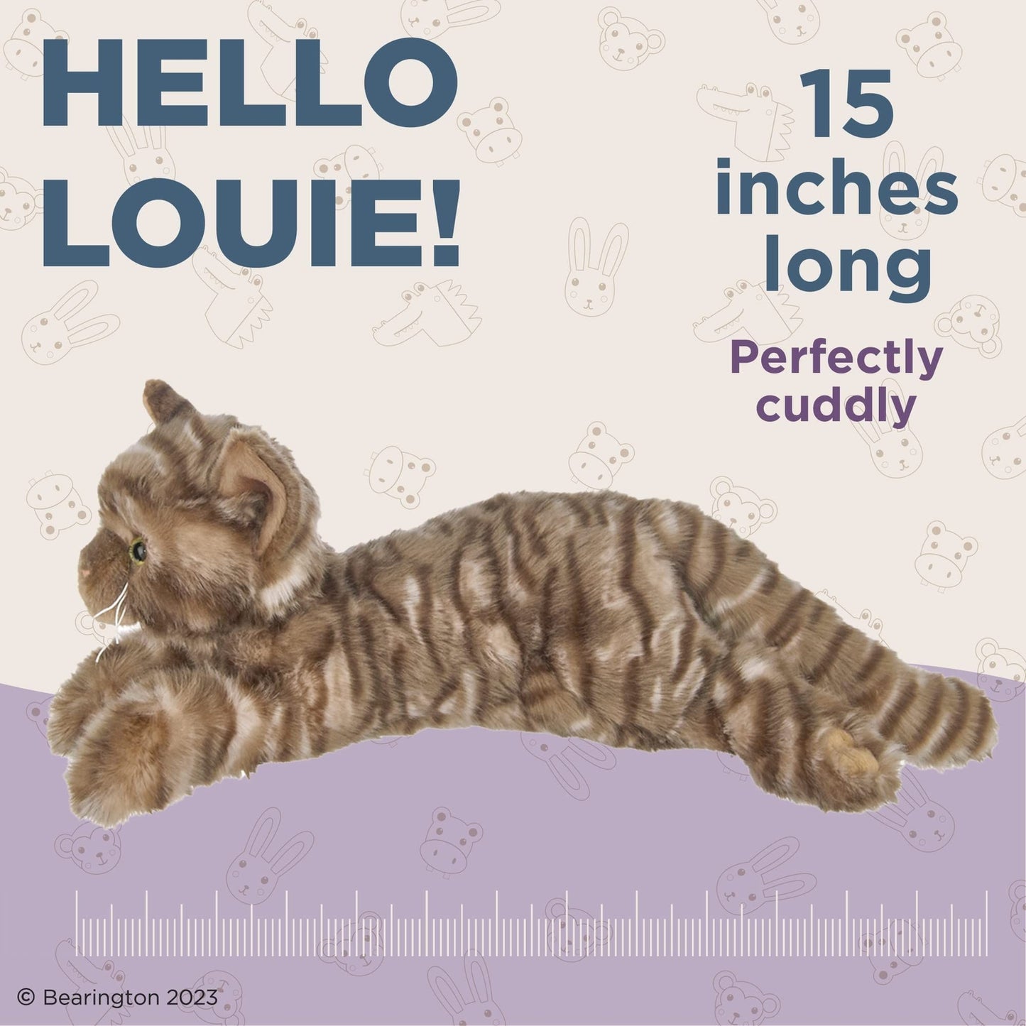 15" Tabby Cat Louie