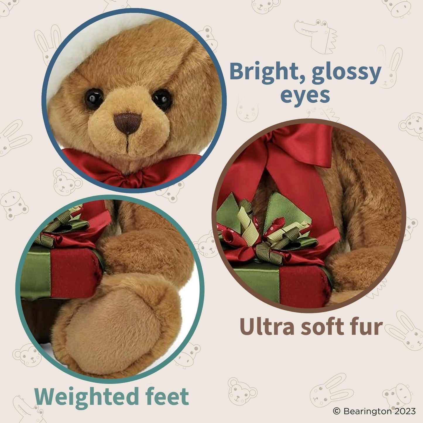 15" Christmas Bear Holden Presents