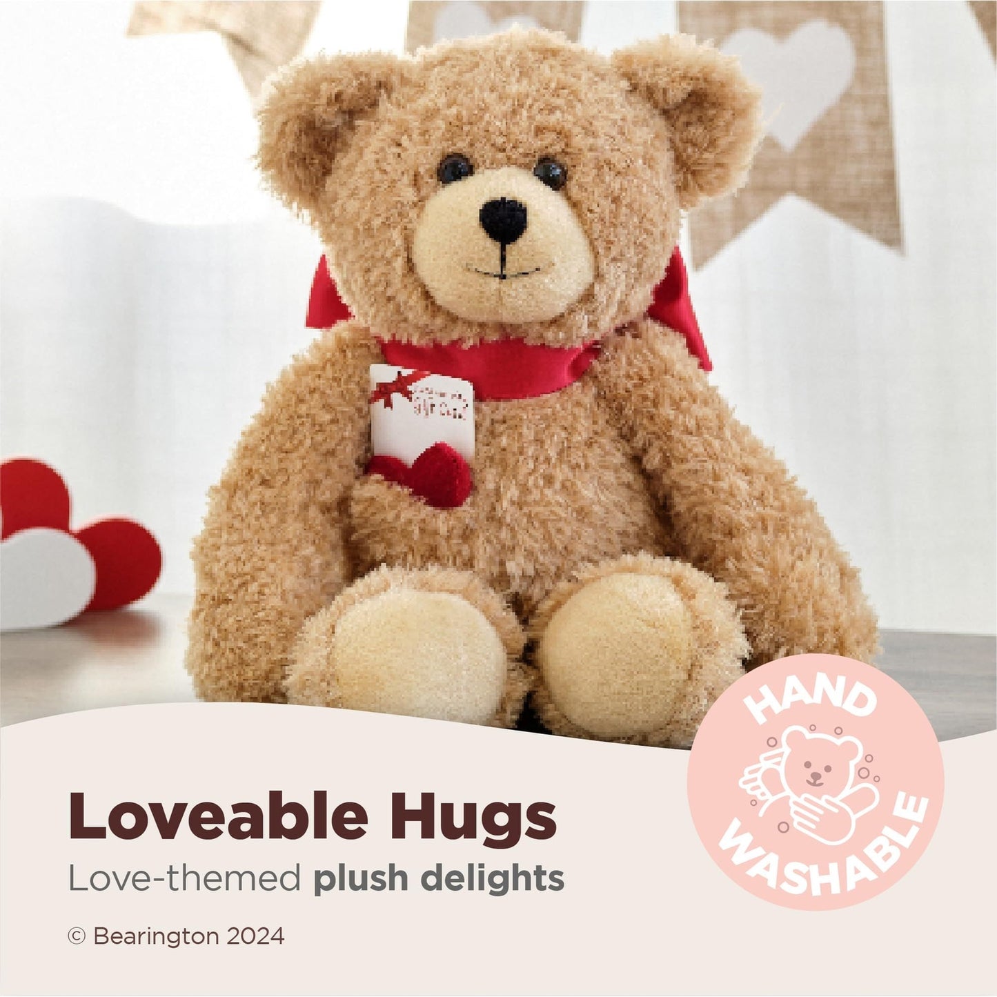 16" Valentine's Bear Harry Heartstrings