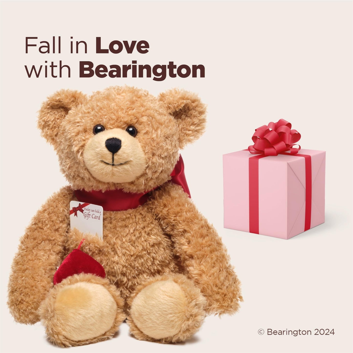 16" Valentine's Bear Harry Heartstrings