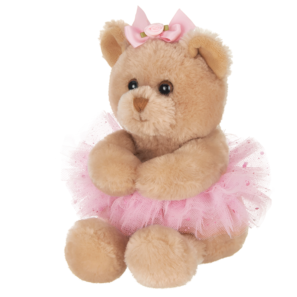 13 inches Bearington Nina Plush Stuffed Animal Ballerina Teddy Bear in Pink Ballet Outfit 